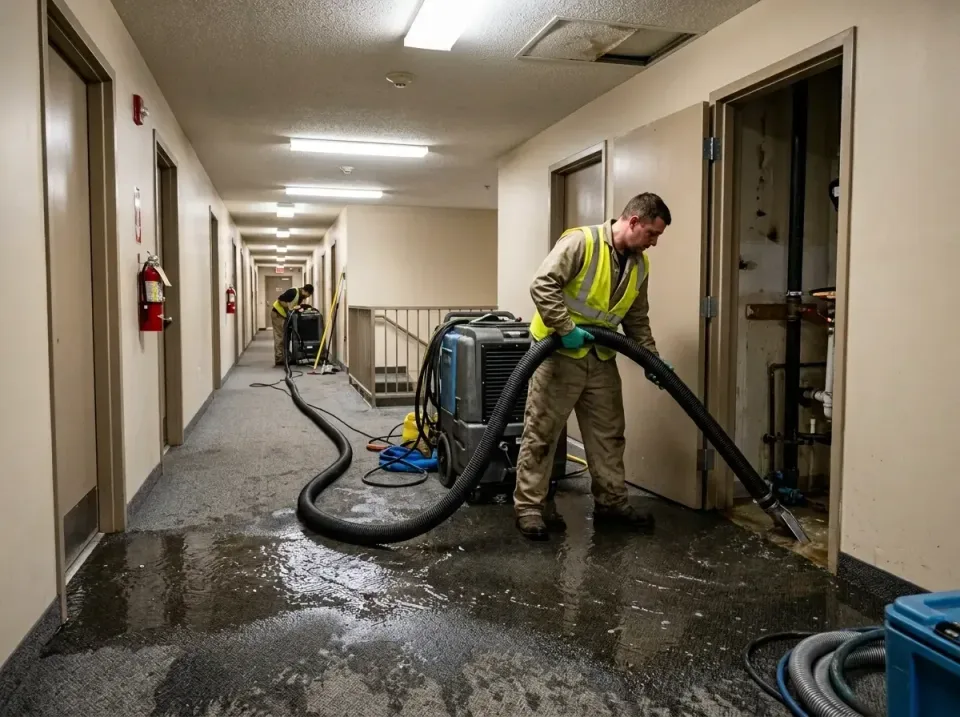 multi-unit-apartment-hallway-f-005 — frequently asked questions, Emergency Burst Pipe Water Extraction & Removal in Port Che…